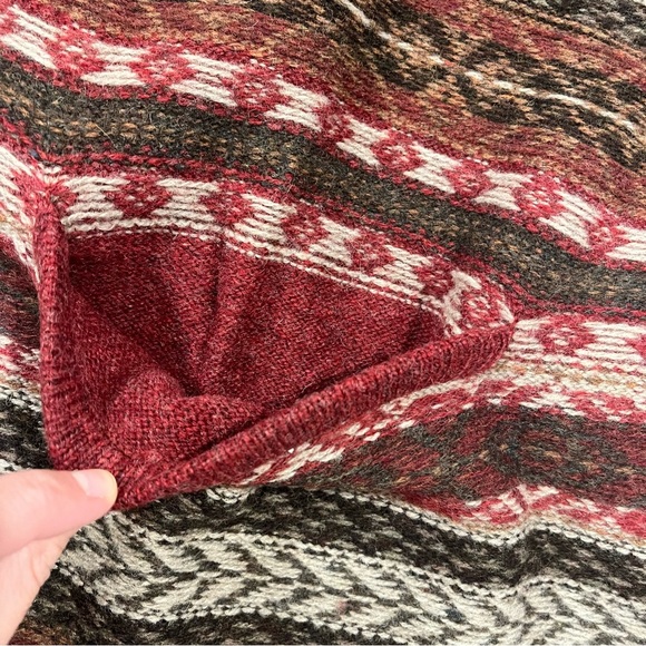 Vtg Eddie Bauer Womens Wool Nordic Red Sweater Vest Sz XXL pullover preppy - Picture 4 of 5